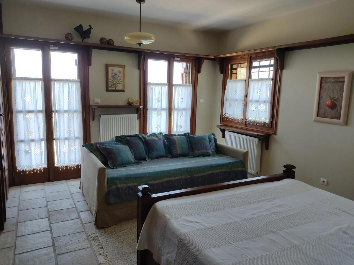 Vila Cozy Blue Stone House With A Great Sea View. Tsagarada Exteriér fotografie