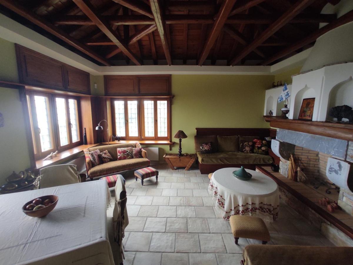Vila Cozy Blue Stone House With A Great Sea View. Tsagarada Exteriér fotografie