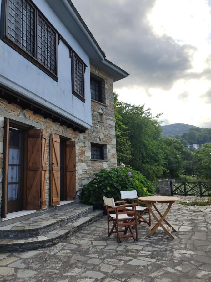 Vila Cozy Blue Stone House With A Great Sea View. Tsagarada Exteriér fotografie