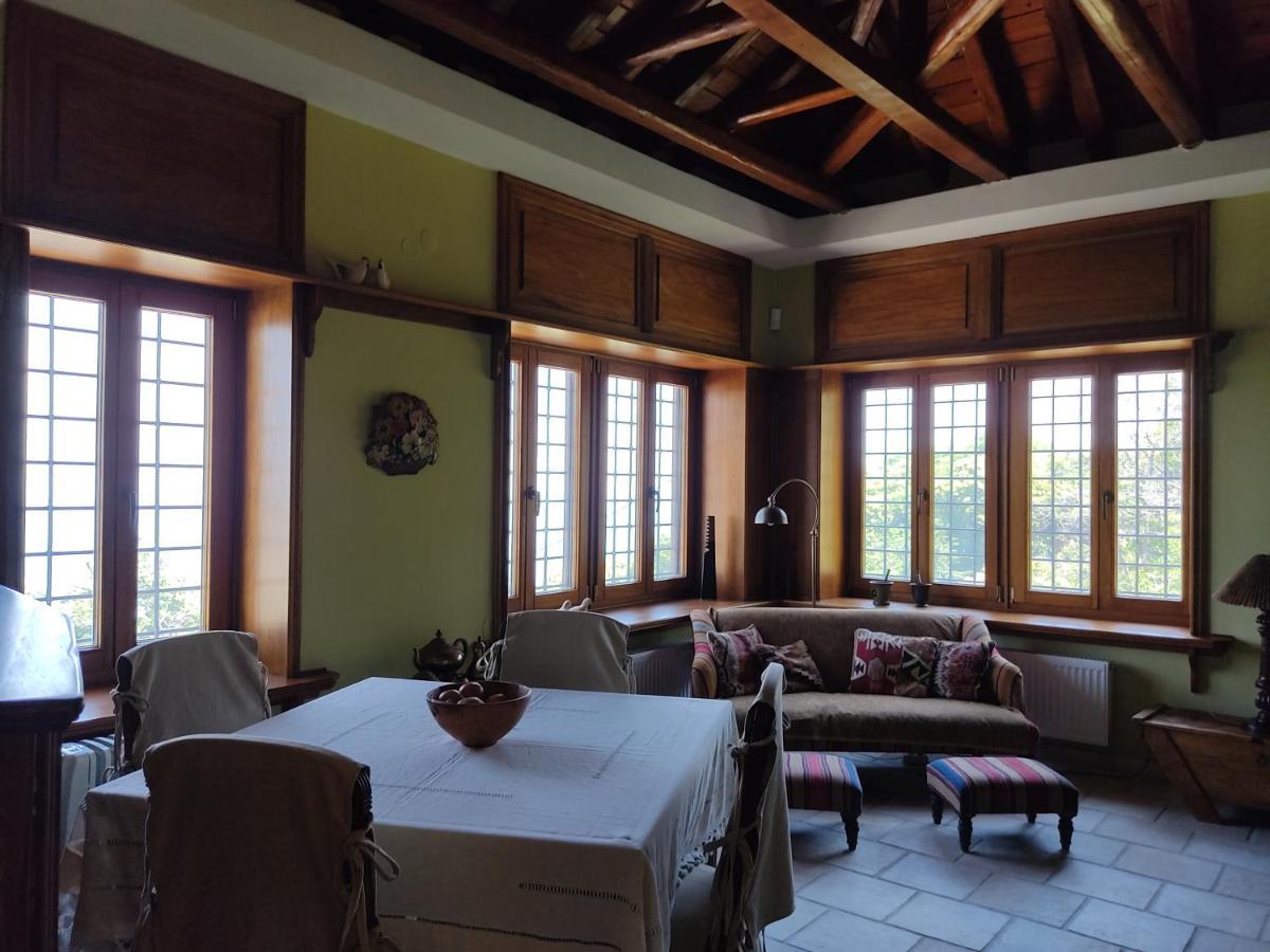 Vila Cozy Blue Stone House With A Great Sea View. Tsagarada Exteriér fotografie
